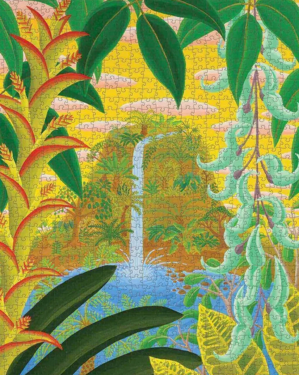 Pomegranate 1000 Pieces* - Amy Lincoln - Jungle Waterfall - 1000 Piece Jigsaw Puzzle