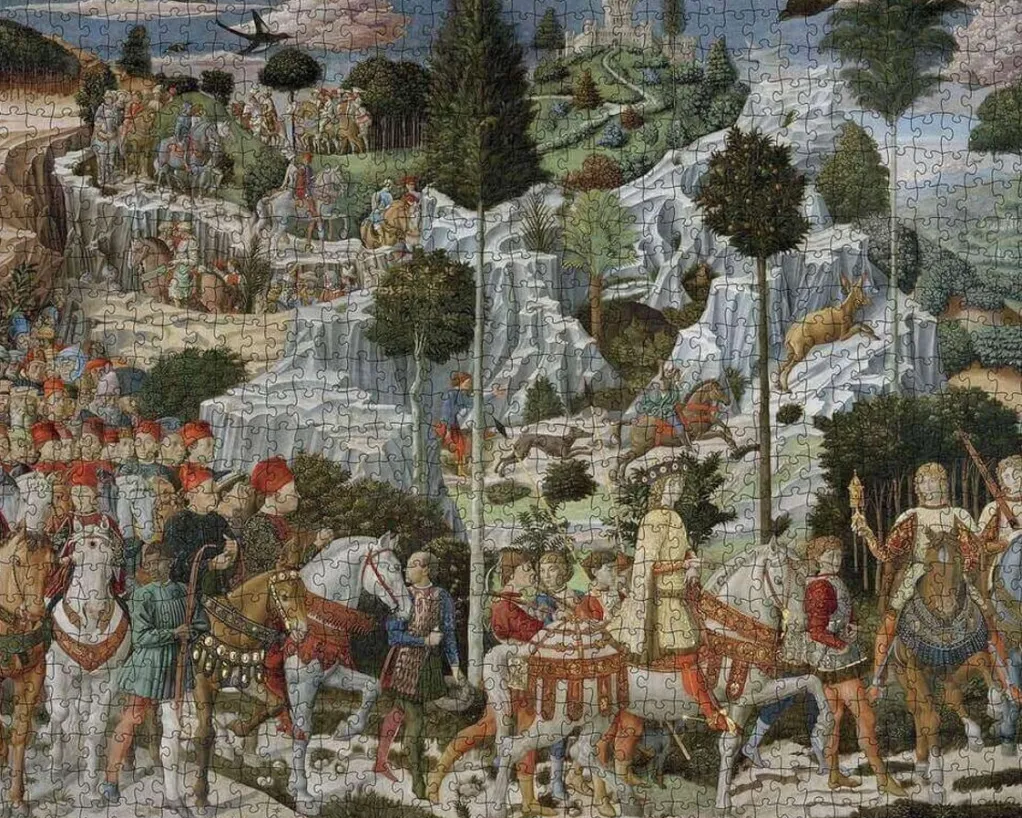Pomegranate 1000 Pieces* - Benozzo Gozzoli - Journey Of The Magi - 1000 Piece Jigsaw Puzzle