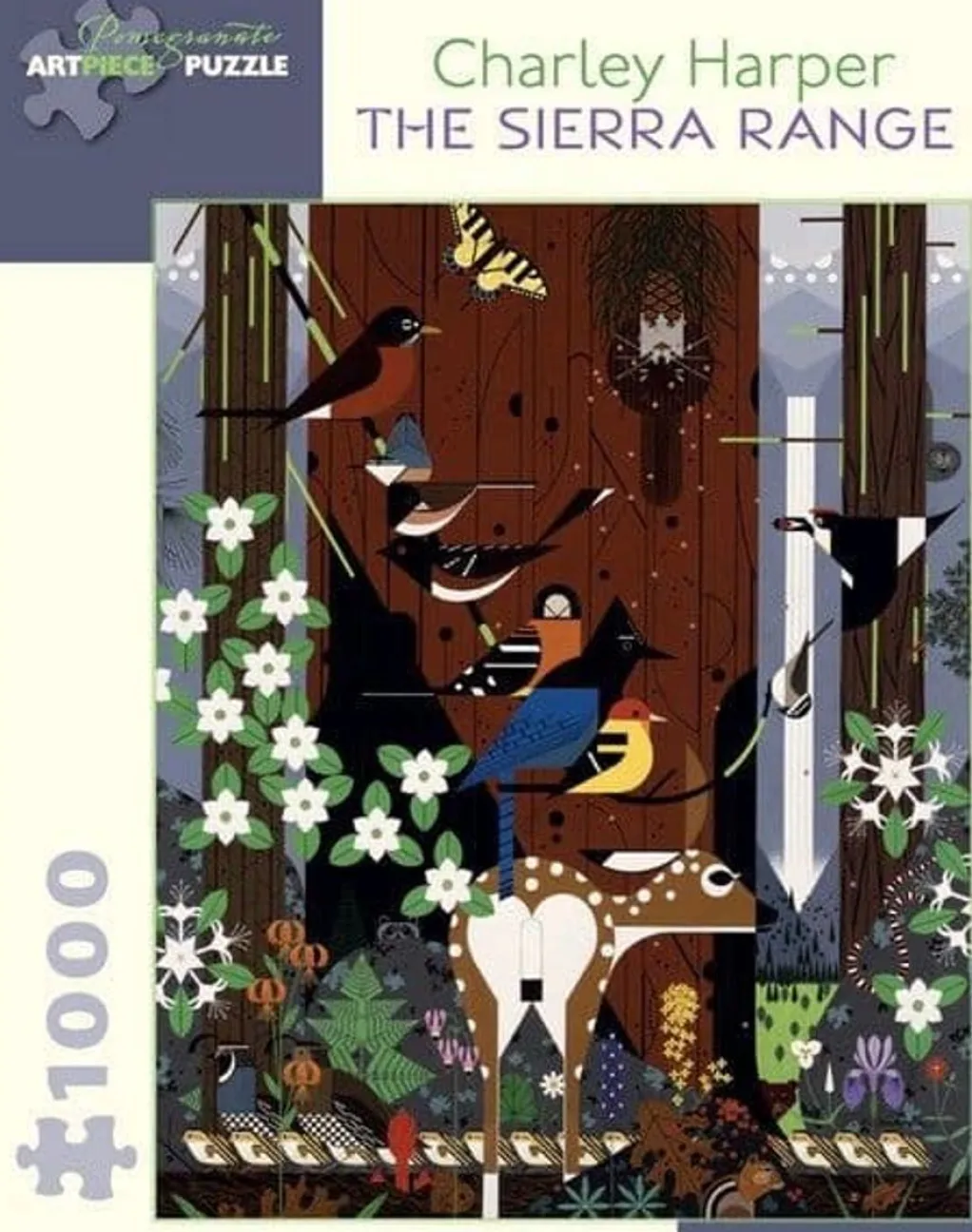 Pomegranate 1000 Pieces* - Charley Harper - The Sierra Range - 1000 Piece Jigsaw Puzzle