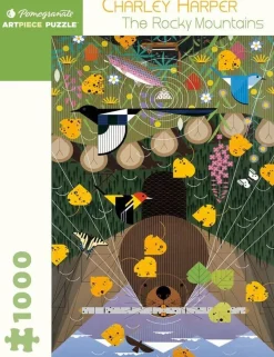 Pomegranate 1000 Pieces* - Charley Harper - Rocky Mountains- 1000 Piece Jigsaw Puzzle