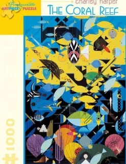 Pomegranate 1000 Pieces* - Charley Harper - The Coral Reef - 1000 Piece Jigsaw Puzzle