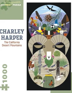Pomegranate 1000 Pieces* - Charley Harper - California Desert - 1000 Piece Jigsaw Puzzle