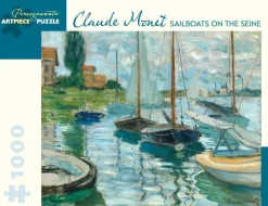 Pomegranate 1000 Pieces* - Claude Monet - Sailboats On Seine - 1000 Piece Jigsaw Puzzle