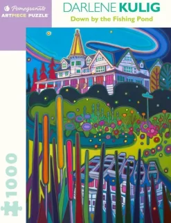 Pomegranate 1000 Pieces* - Darlene Kulig - Down By The Fishing Pond - 1000 Piece Jigsaw Puzzle