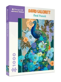 Pomegranate 1000 Pieces* - David Galchutt - Floral Peacock - 1000 Piece Jigsaw Puzzle