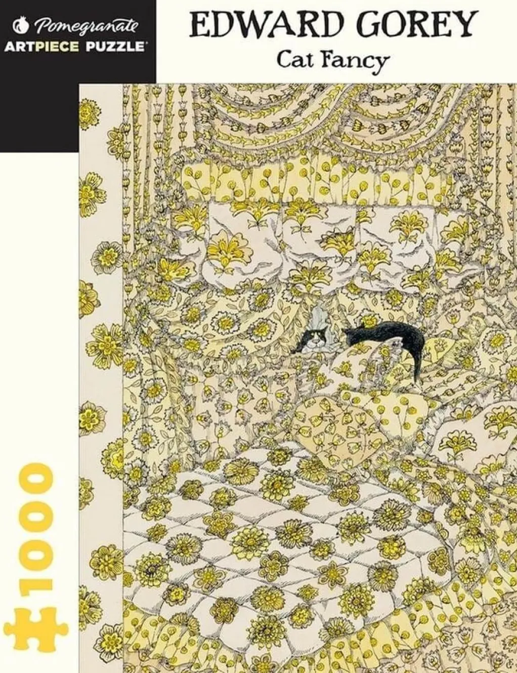 Pomegranate 1000 Pieces* - Edward Gorey - Cat Fancy - 1000 Piece Jigsaw Puzzle