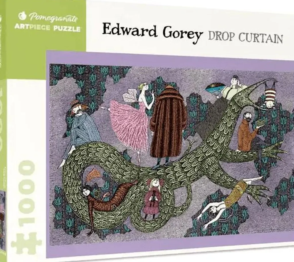 Pomegranate 1000 Pieces* - Edward Gorey Drop Curtain - 1000 Piece Jigsaw Puzzle
