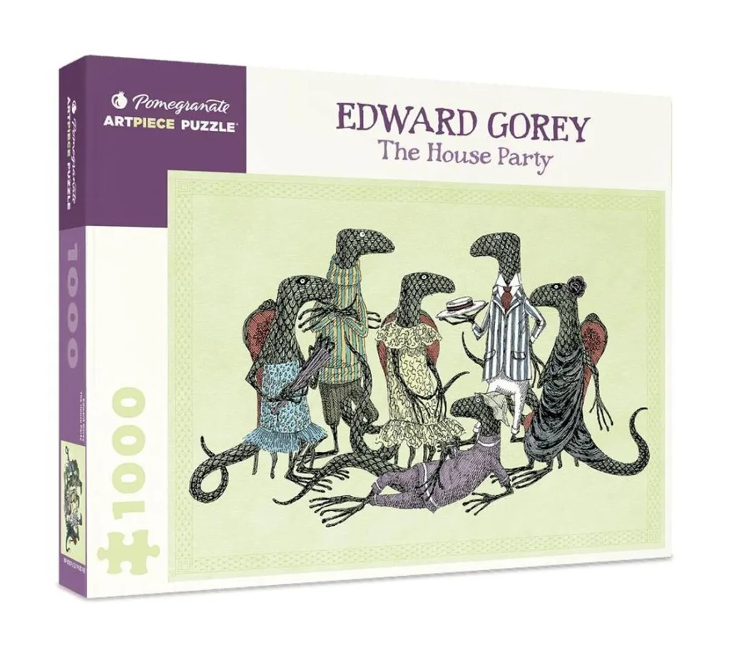 Pomegranate 1000 Pieces* - Edwary Gorey - The House Party - 1000 Piece Jigsaw Puzzle