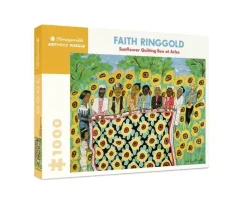 Pomegranate 1000 Pieces* - Faith Ringgold - Sunflower Quilting Bee At Arles - 1000 Piece Jigsaw Puzzle