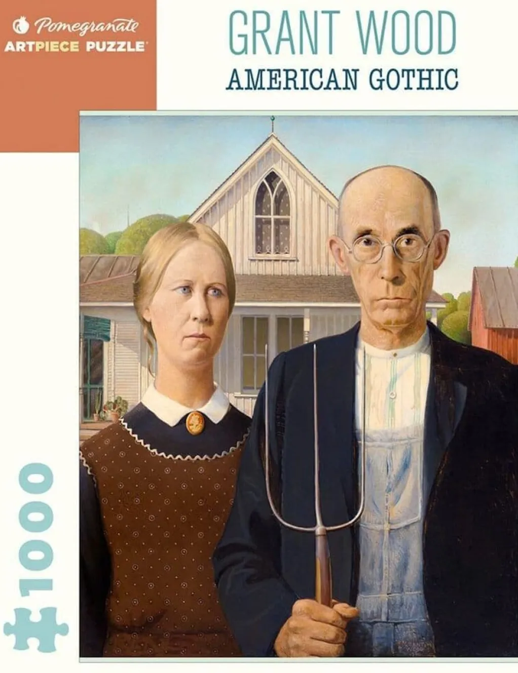 Pomegranate 1000 Pieces* - Grant Wood- American Gothic - 1000 Piece Jigsaw Puzzle