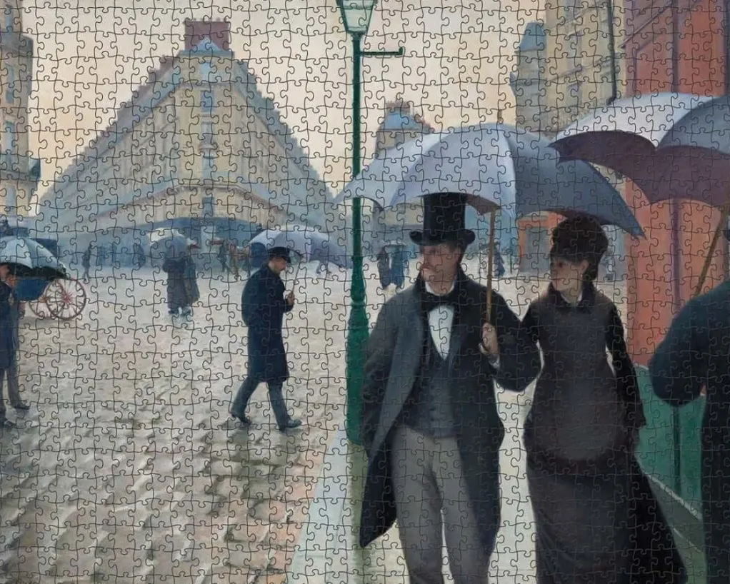 Pomegranate 1000 Pieces* - Gustave Caillebotte - Paris Street Rainy Day - 1000 Piece Jigsaw Puzzle