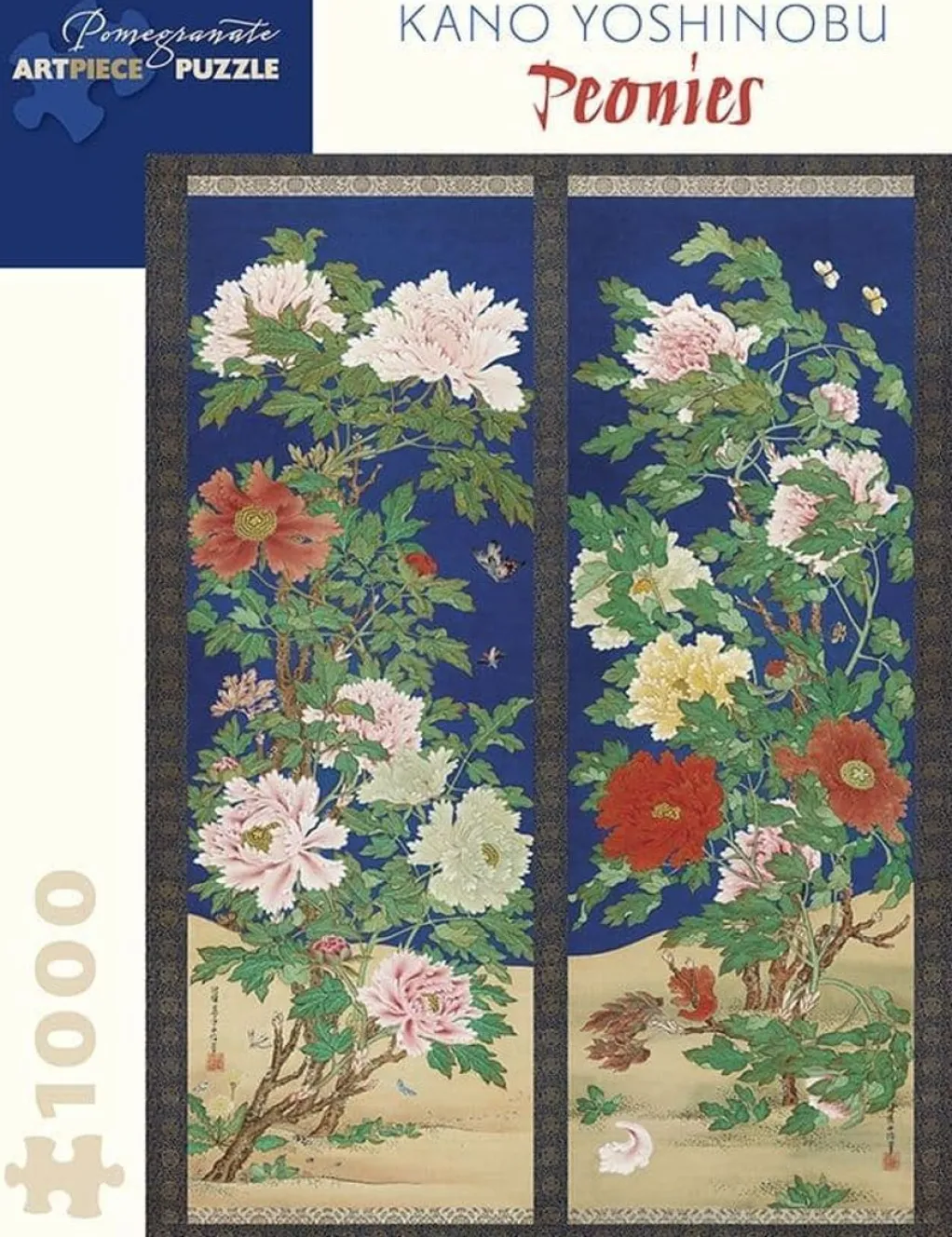 Pomegranate 1000 Pieces* - Kano Yoshinobu -Peonies - 1000 Piece Jigsaw Puzzle