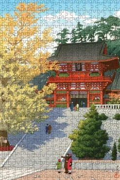 Pomegranate 500 Pieces* - Kawase Hasui - Tsurugaoka Hachiman Shrine - 500 Piece Jigsaw Puzzle