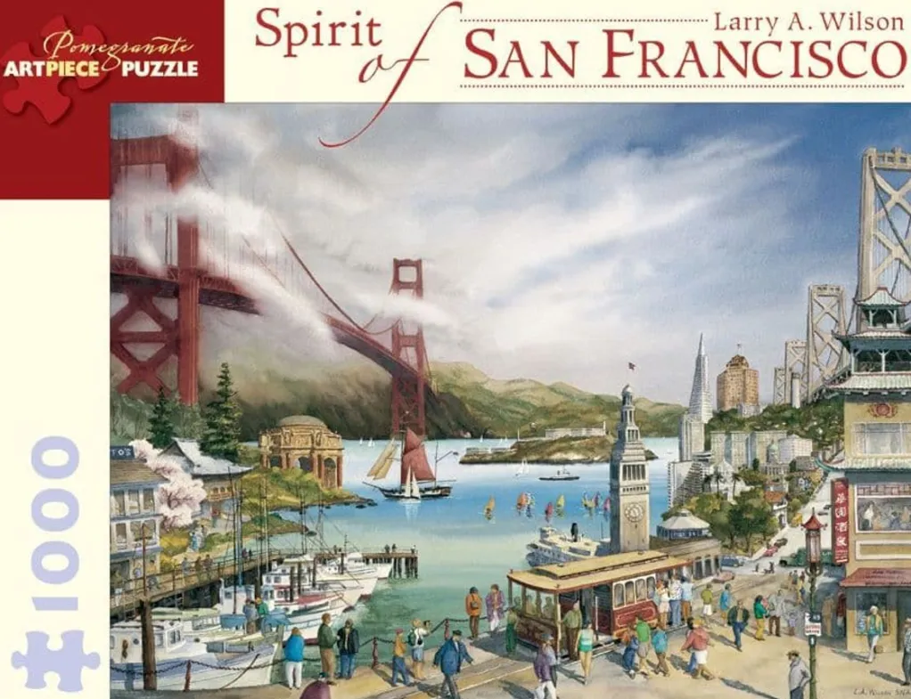 Pomegranate 1000 Pieces* - Larry A Wilson -Spirit Of San Francisco - 1000 Piece Jigsaw Puzzle