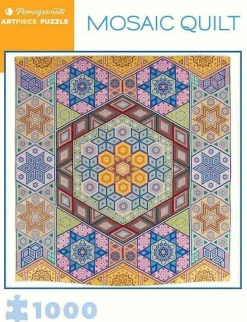 Pomegranate 1000 Pieces* - Mosaic Quilt - 1000 Piece Jigsaw Puzzle