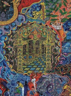 Pomegranate 1000 Pieces* - Pablo Amaringo - Golden Pagoda - 1000 Piece Jigsaw Puzzle