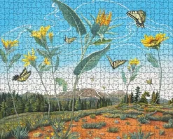 Pomegranate 1000 Pieces* - Phyllis Shafer - Swallowtail Dance - 1000 Piece Jigsaw Puzzle