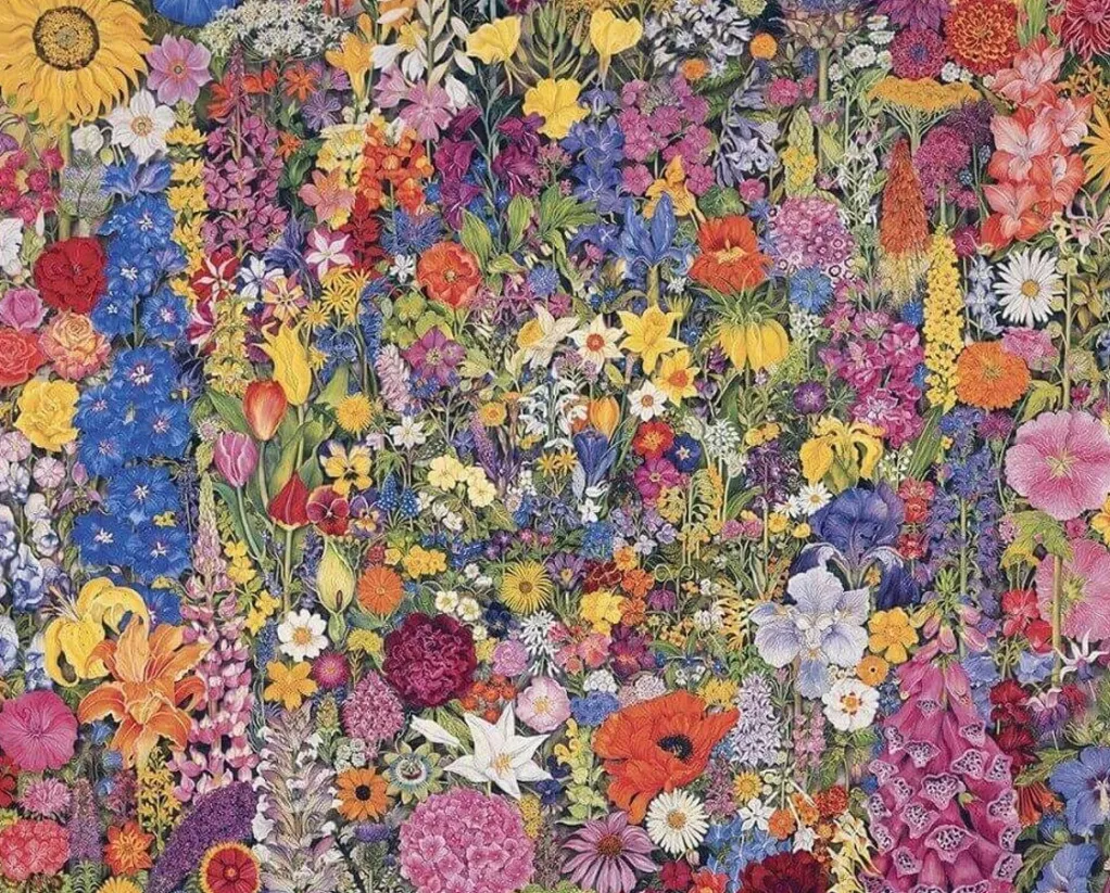 Pomegranate 1000 Pieces* - Rosalind Wise - Flower Cycle - 1000 Piece Jigsaw Puzzle