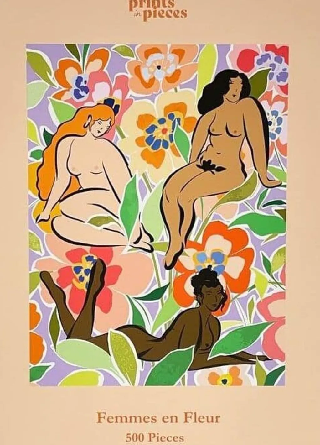 Prints in Pieces 500 Pieces* - Femmes En Fleur -500 Piece Jigsaw Puzzle
