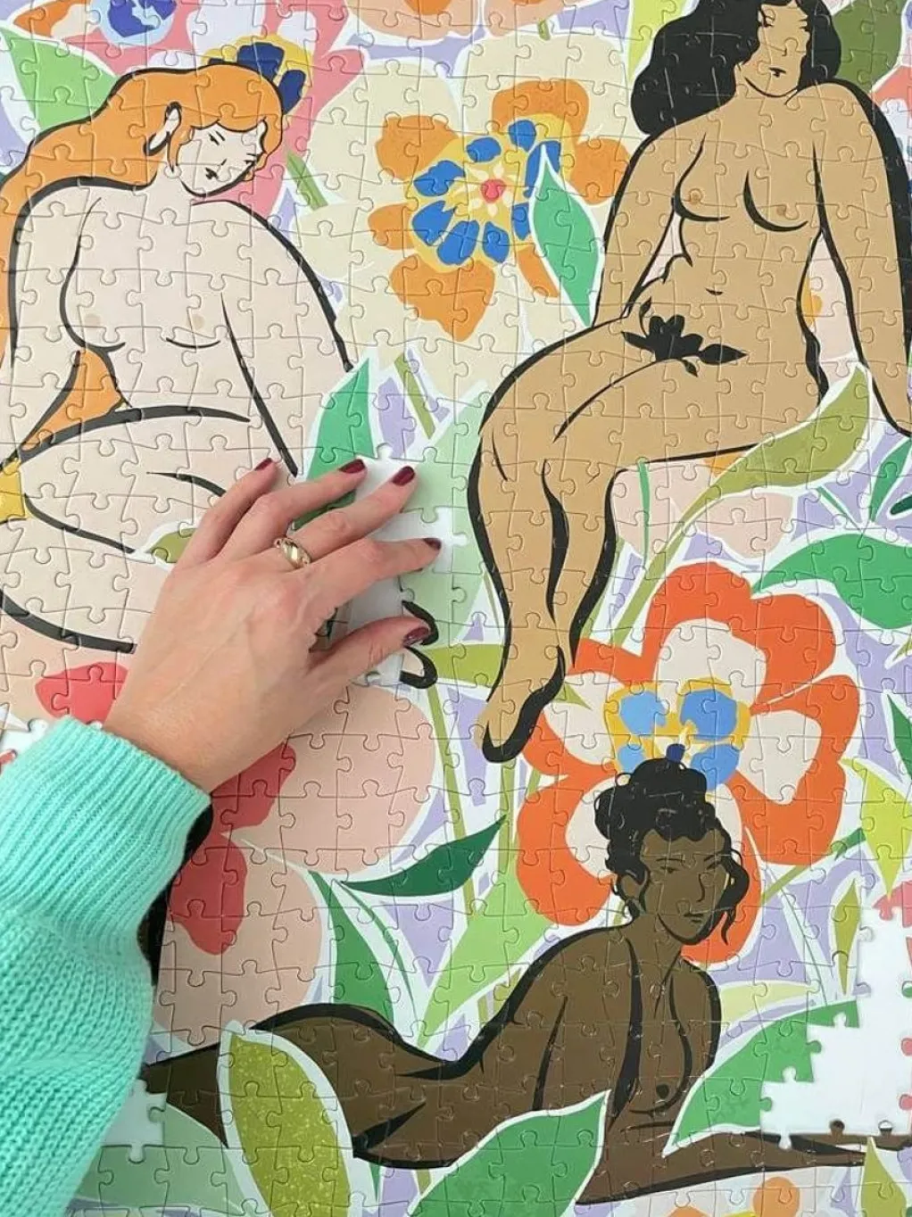 Prints in Pieces 500 Pieces* - Femmes En Fleur -500 Piece Jigsaw Puzzle