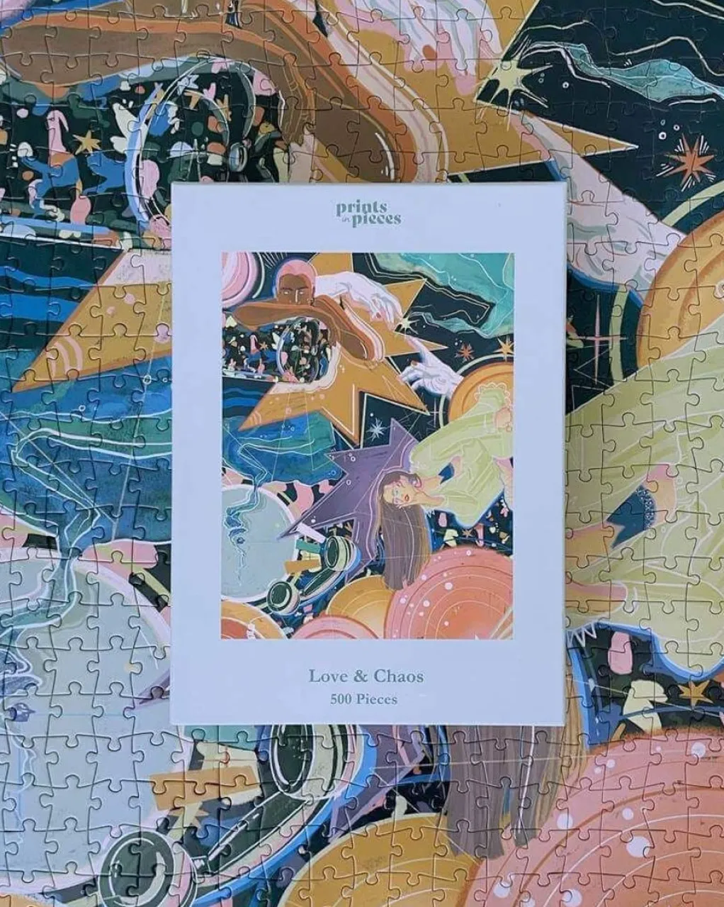 Prints in Pieces 500 Pieces* - Love And Chaos - 500 Piece Jigsaw Puzzle