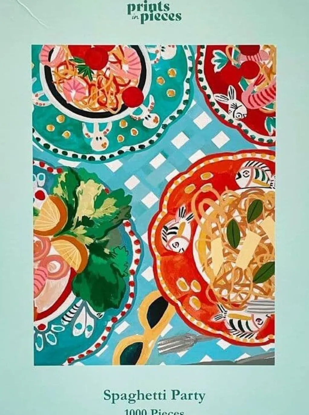 Prints in Pieces 1000 Pieces* - Spaghetti Party - 1000 Piece Jigsaw Puzzle