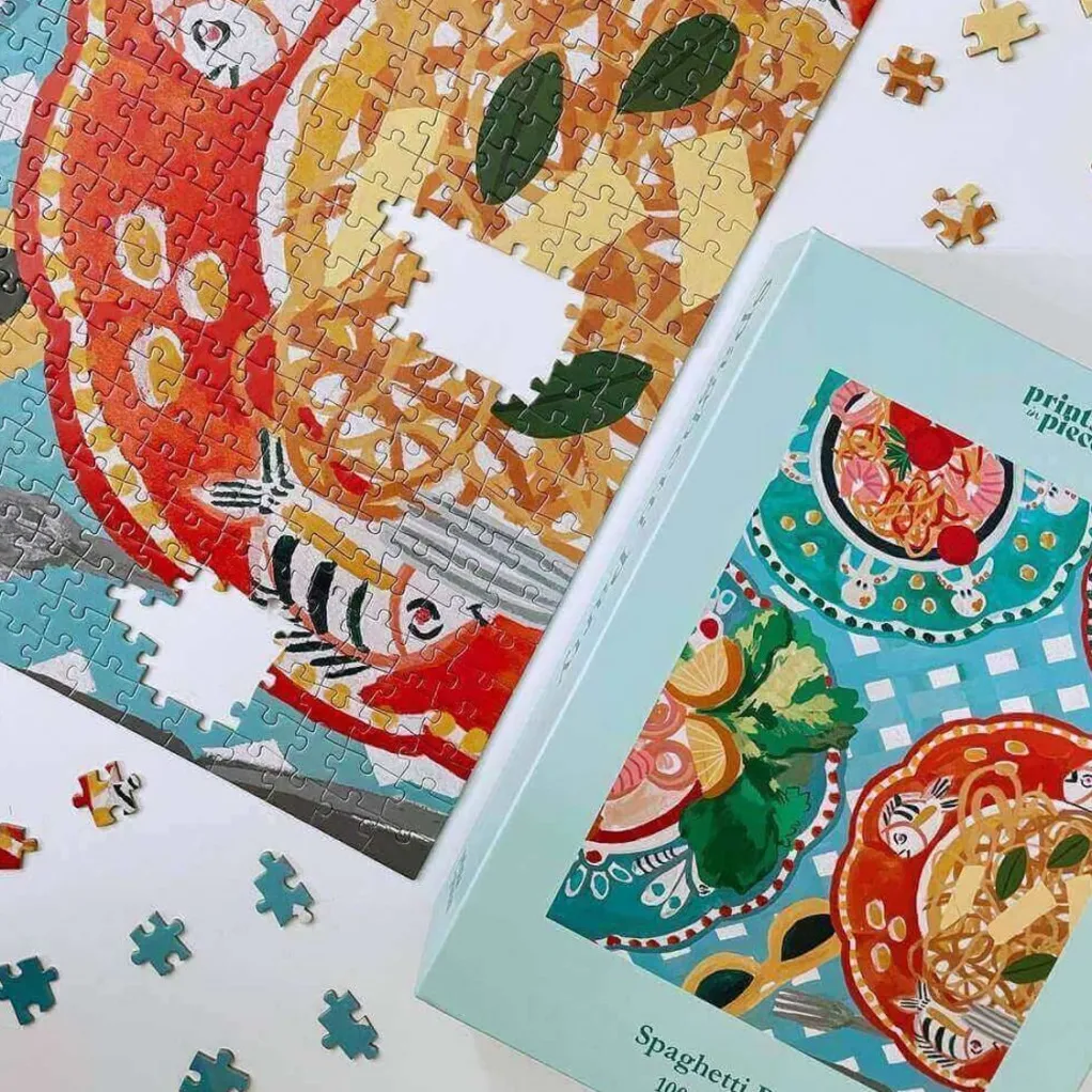 Prints in Pieces 1000 Pieces* - Spaghetti Party - 1000 Piece Jigsaw Puzzle