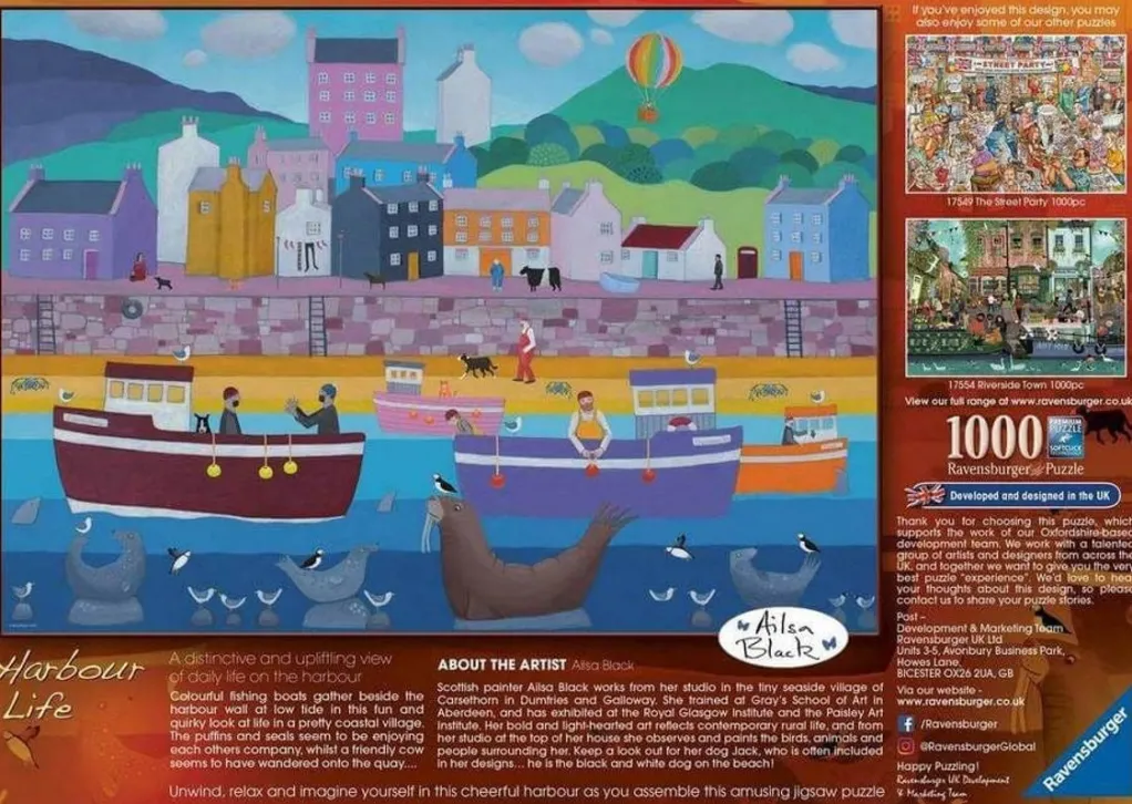 Ravensburger 1000 Pieces* - Alisa Black Harbour Life - 1000 Piece Jigsaw Puzzle