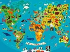 Ravensburger 300 Pieces & Under* - Animal World Map - 150Xxl Piece Jigsaw Puzzle