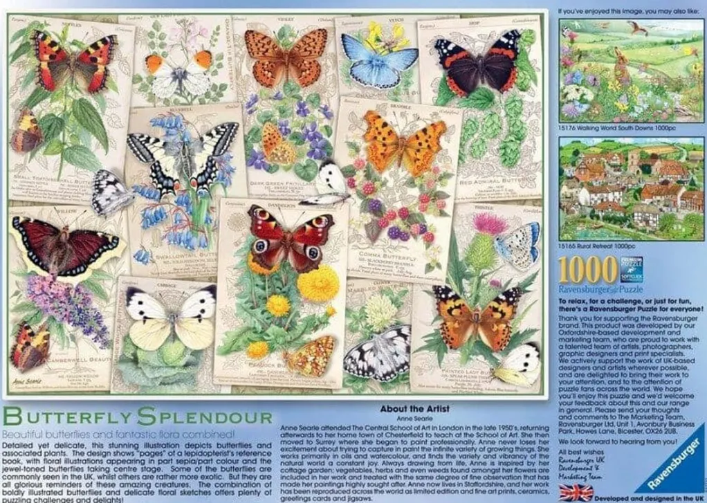 Ravensburger 1000 Pieces* - Butterfly Splendours - 1000 Piece Jigsaw Puzzle