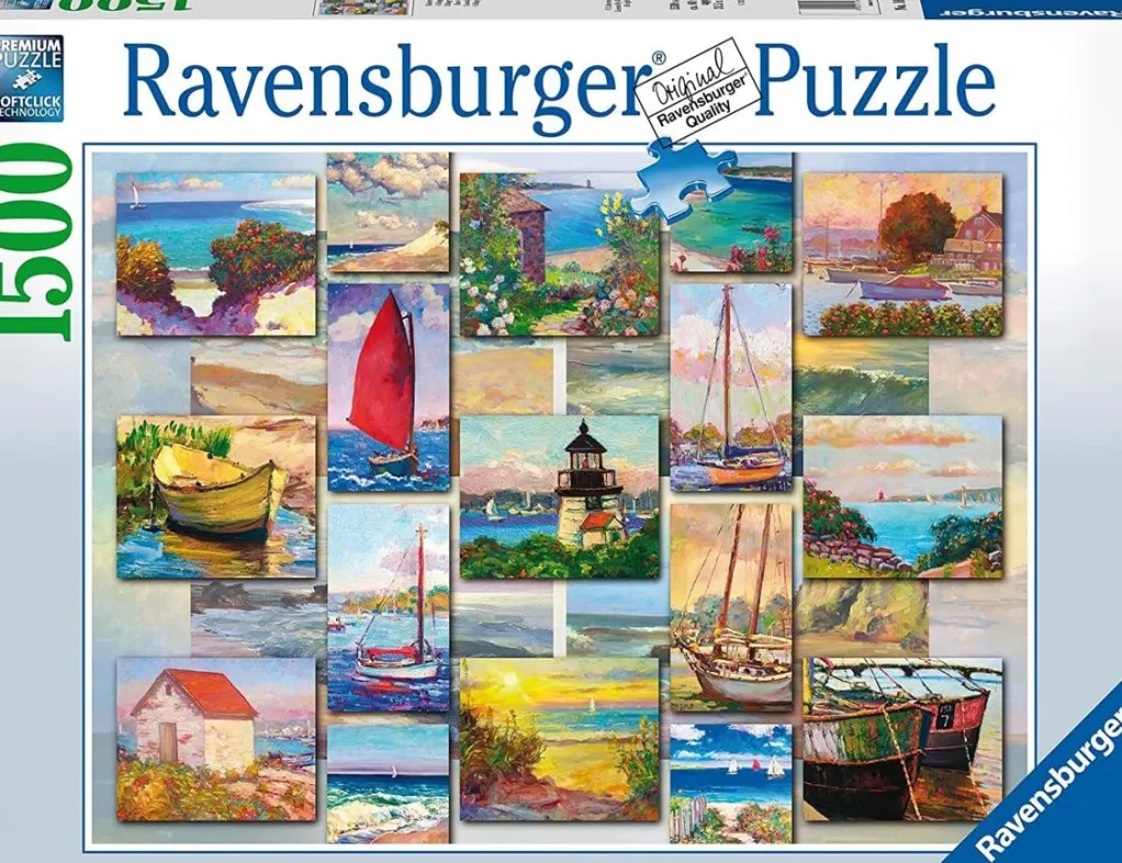Ravensburger 1500 Pieces* - Coastal Collage, 1500 Piece Jigsaw Puzzle