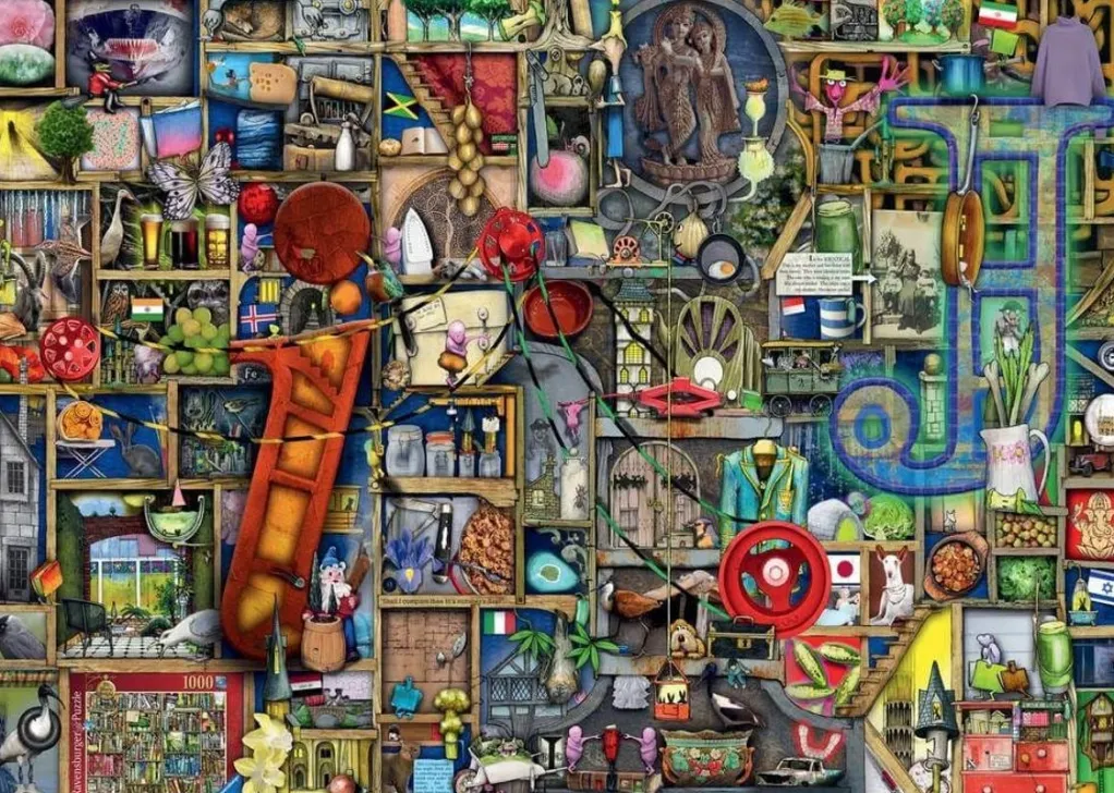 Ravensburger 1000 Pieces* - Colin Thompson - Awesome Alphabet I & J -1000 Piece Jigsaw Puzzle