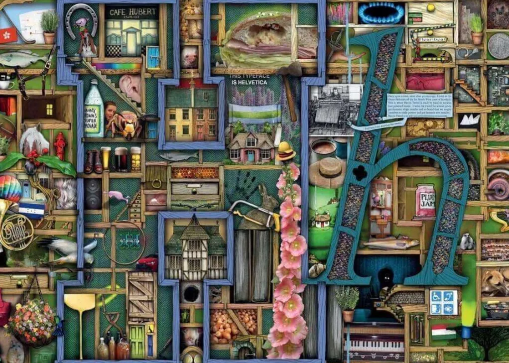 Ravensburger 1000 Pieces* - Colin Thompson - Awesome Alphabet H - 1000 Piece Jigsaw Puzzle
