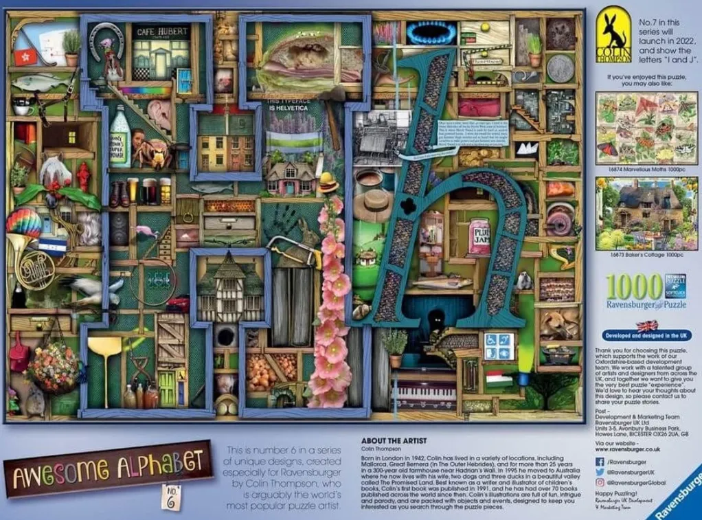 Ravensburger 1000 Pieces* - Colin Thompson - Awesome Alphabet H - 1000 Piece Jigsaw Puzzle