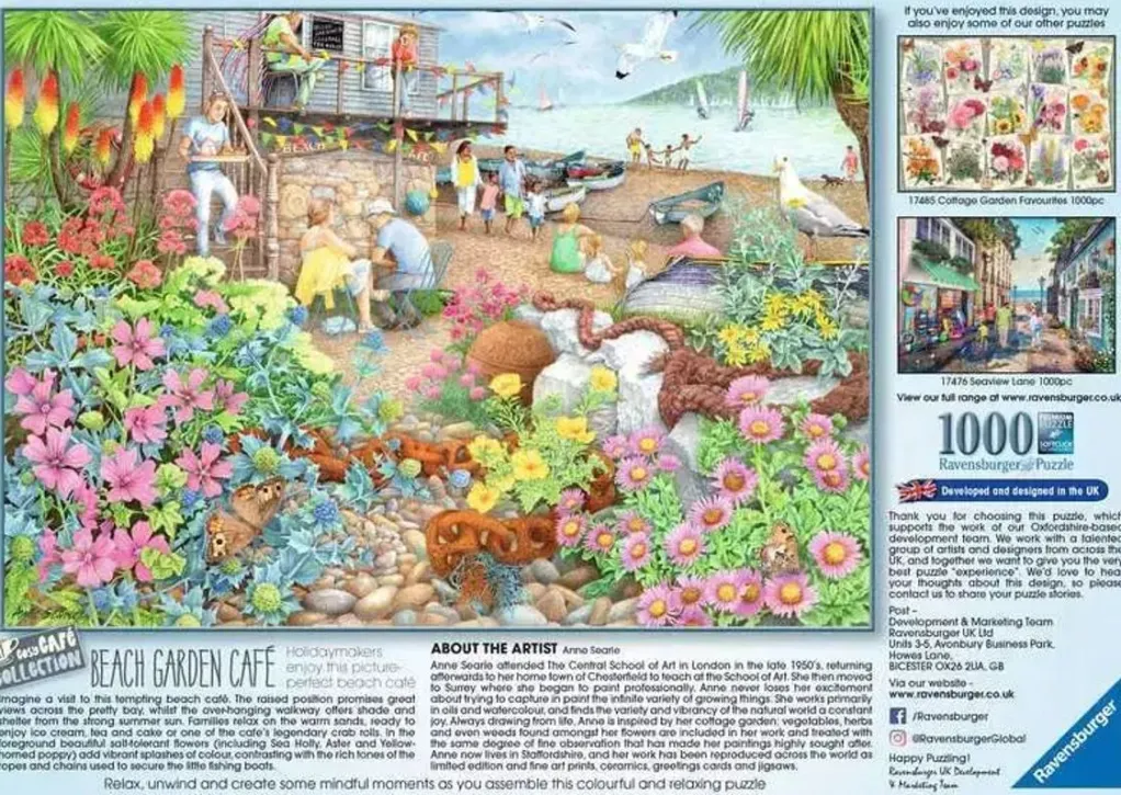 Ravensburger 1000 Pieces* - Cosy Cafe No 1 - Beach Garden Cafe - 1000 Piece Jigsaw Puzzle
