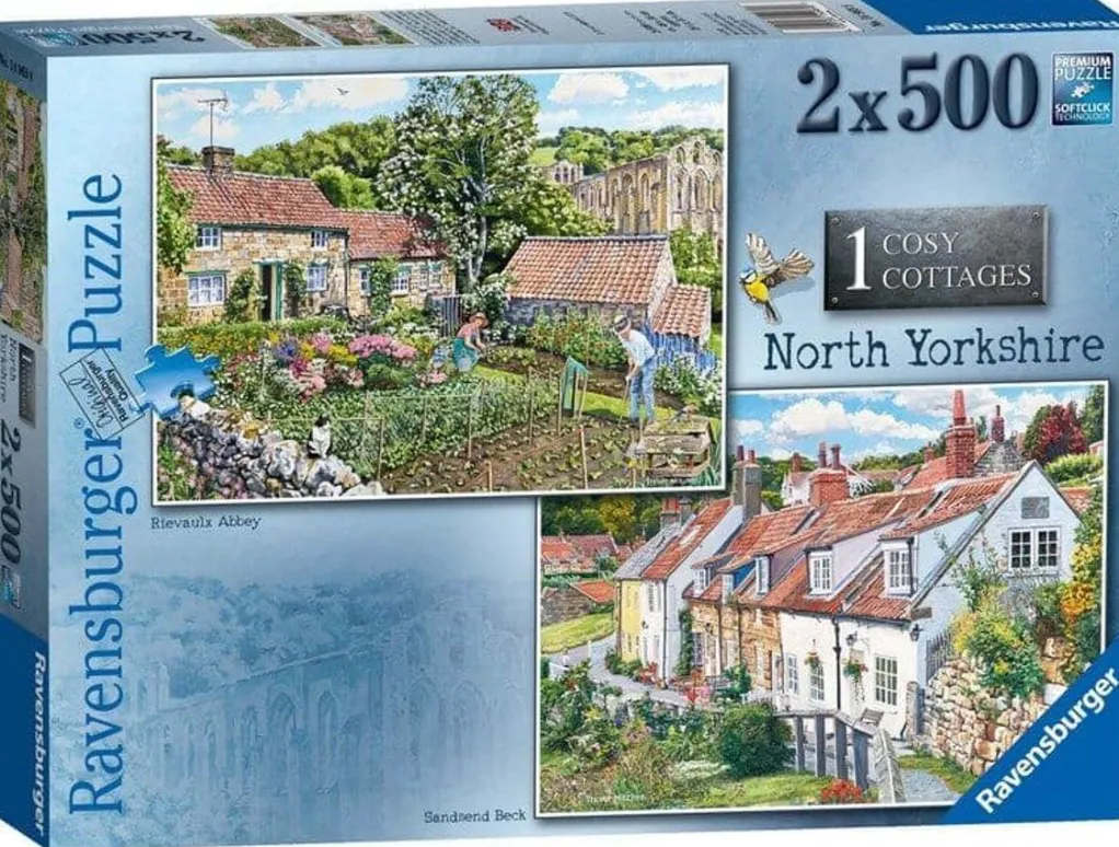 Ravensburger 500 Pieces* - Cosy Cottages - North Yorkshire - 2 X 500 Piece Jigsaw Puzzle