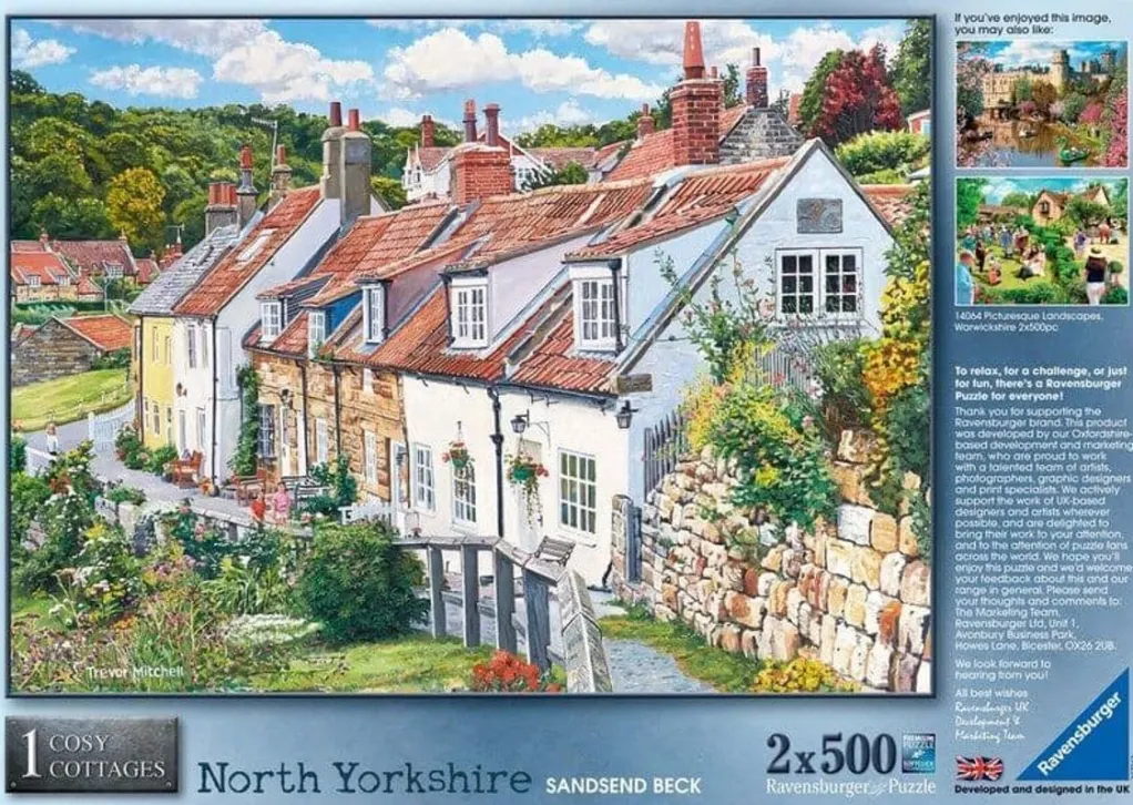 Ravensburger 500 Pieces* - Cosy Cottages - North Yorkshire - 2 X 500 Piece Jigsaw Puzzle