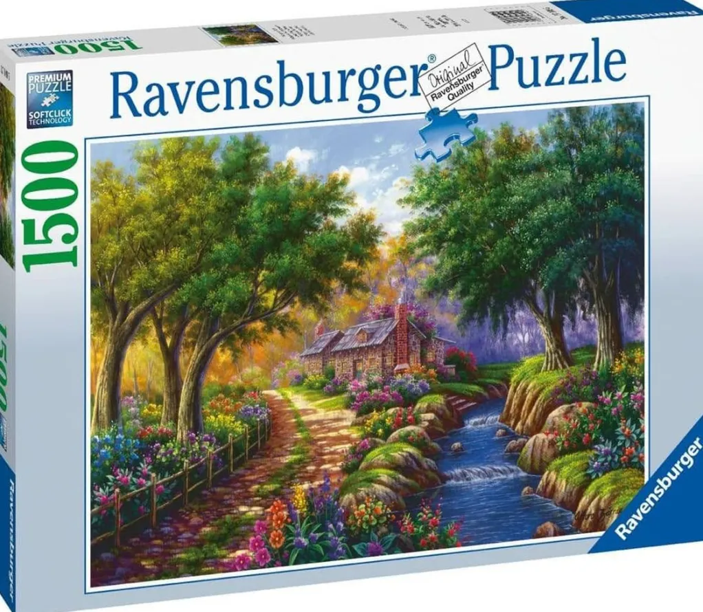 Ravensburger 1500 Pieces* - Cottage By The River - 1500 Piece Jigsaw Puzzle