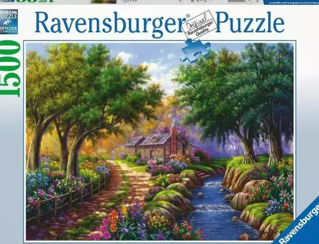 Ravensburger 1500 Pieces* - Cottage By The River - 1500 Piece Jigsaw Puzzle