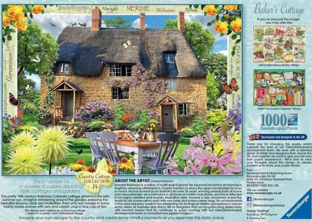 Ravensburger 1000 Pieces* - Country Cottage - Baker'S Cottage - 1000 Piece Jigsaw Puzzle
