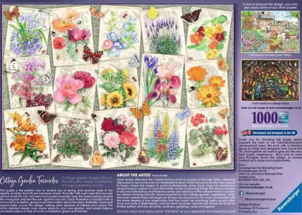 Ravensburger 1000 Pieces* - Country Garden Favourites - 1000 Piece Jigsaw Puzzle
