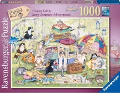 Ravensburger 1000 Pieces* - Crazy Cats - Lazy Summer Afternoon - 1000 Piece Jigsaw Puzzle