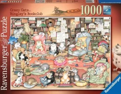 Ravensburger 1000 Pieces* - Crazy Cats - Bingley Bookclub, 1000 Piece Jigsaw Puzzle