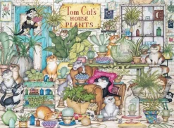 Ravensburger 500 Pieces* - Crazy Cats - Tom Cat'S House Plants - 500 Piece Jigsaw Puzzle