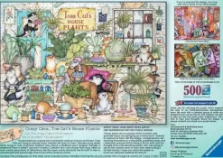 Ravensburger 500 Pieces* - Crazy Cats - Tom Cat'S House Plants - 500 Piece Jigsaw Puzzle