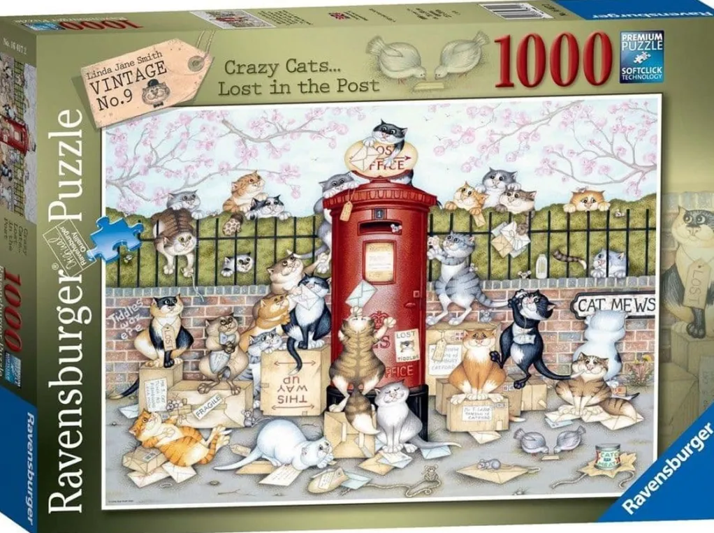 Ravensburger 1000 Pieces* - Crazy Cats - Lost In The Post - 1000 Piece Jigsaw Puzzle