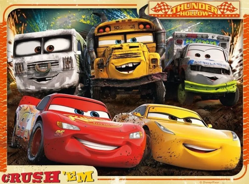 Ravensburger 100 Pieces & Under* - Disney Cars 4 In A Box Jigsaw Puzzle