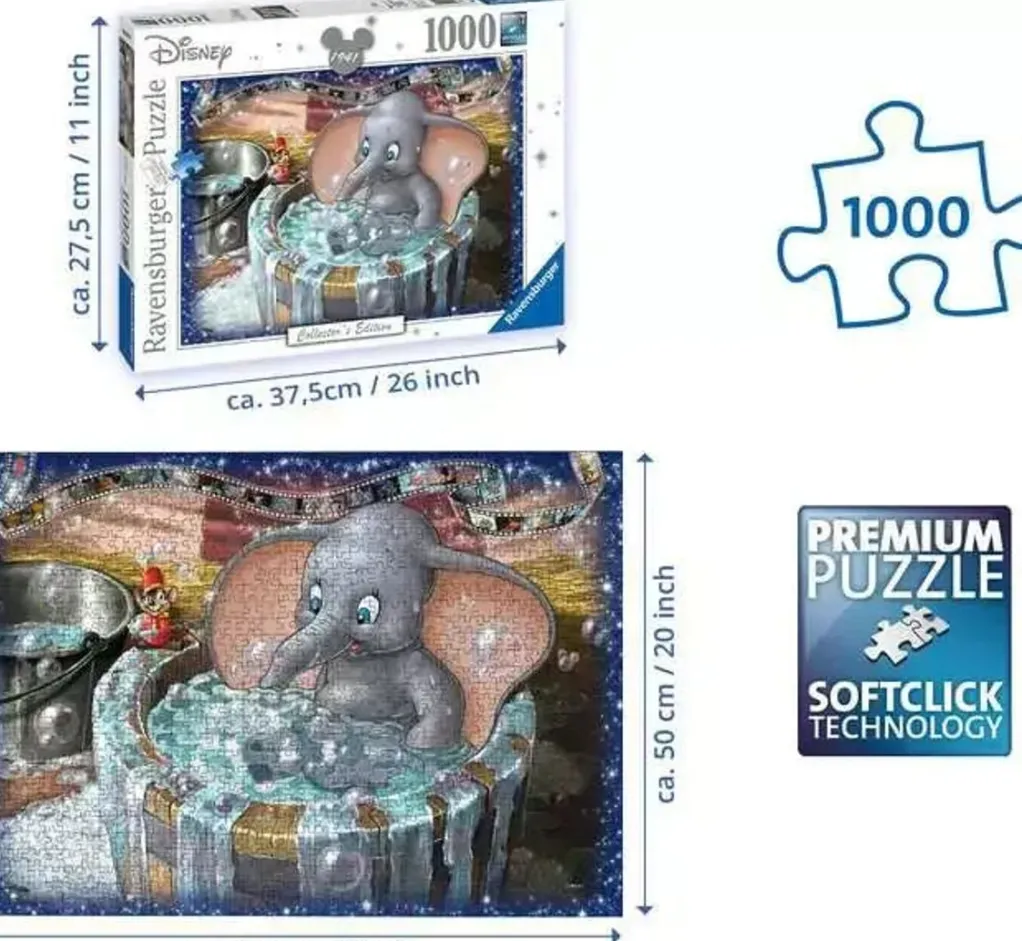 Ravensburger 1000 Pieces* - Disney Collector'S Edition Dumbo - 1000 Piece Jigsaw Puzzle