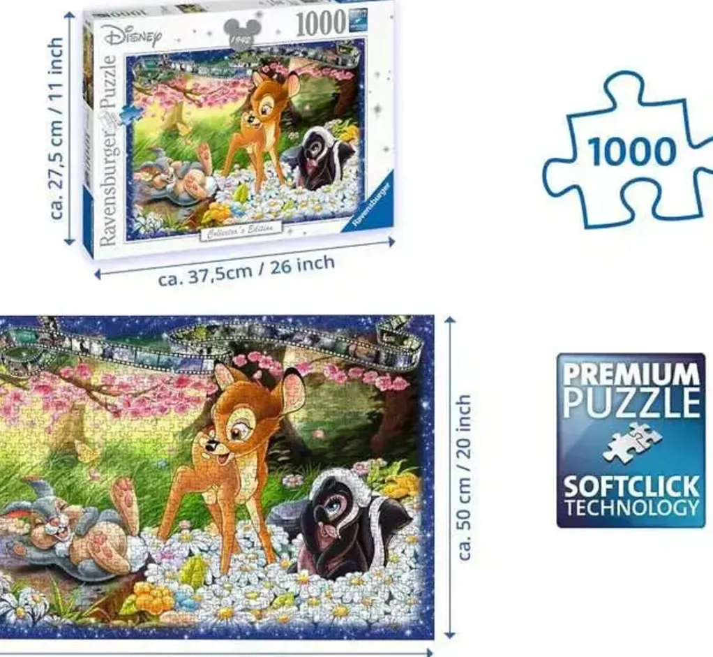 Ravensburger 1000 Pieces* - Disney Collector'S Edition Bambi - 1000 Piece Jigsaw Puzzle