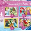 Ravensburger 100 Pieces & Under* - Disney Princesses - 4 In A Box Jigsaw Puzzle